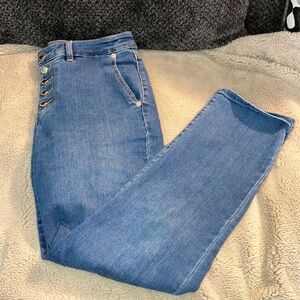 Michael Kors Selma Straight Jeans, Size 10